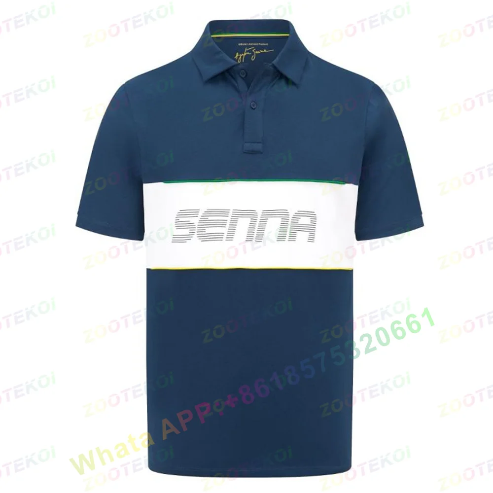 Summer Clothing Brands Men - Camisa Polo de Moda Ayrton Senna