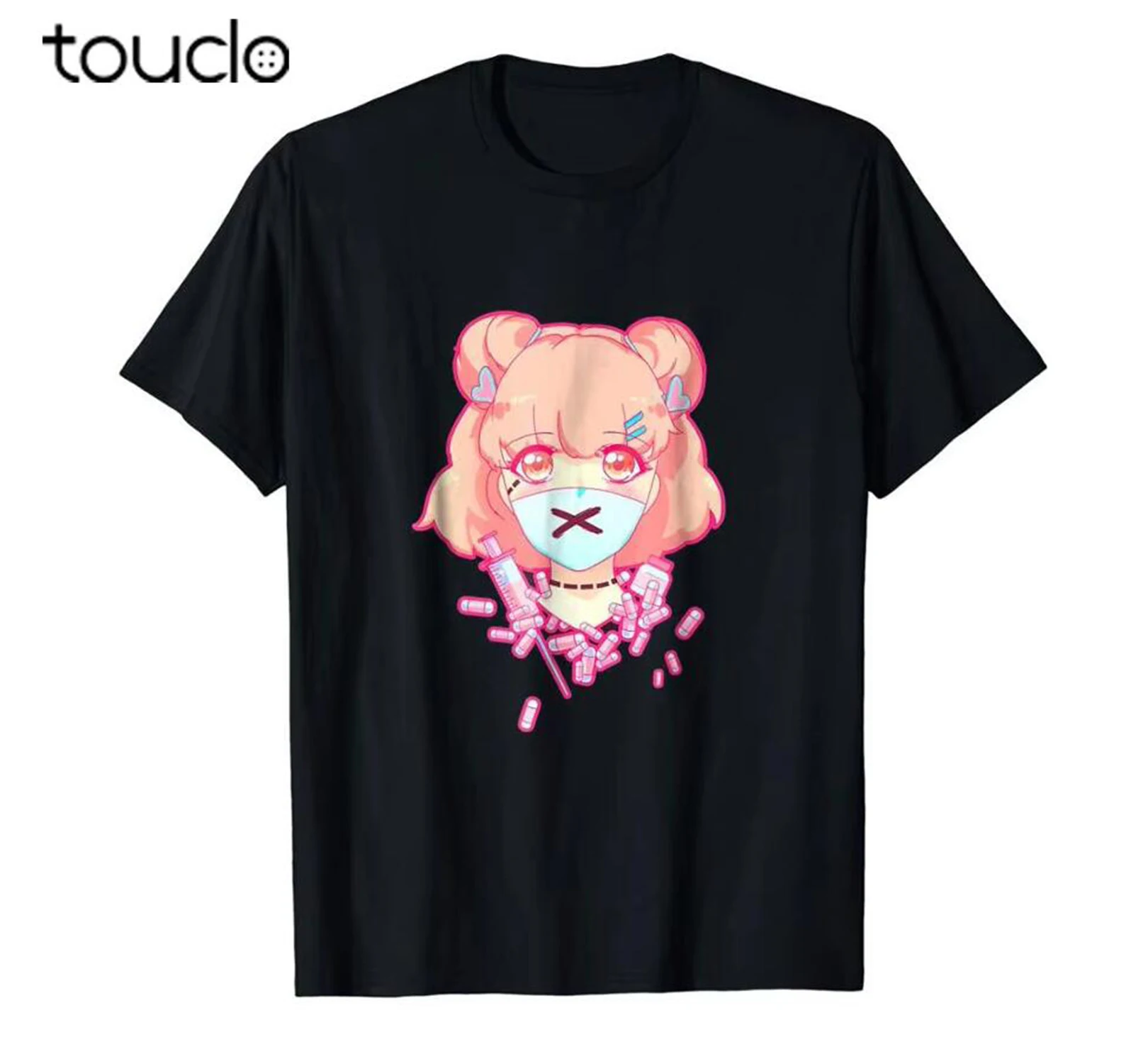Summer Clothing Brands Men - Camiseta Masculina Pastel Menhera Anime Pills