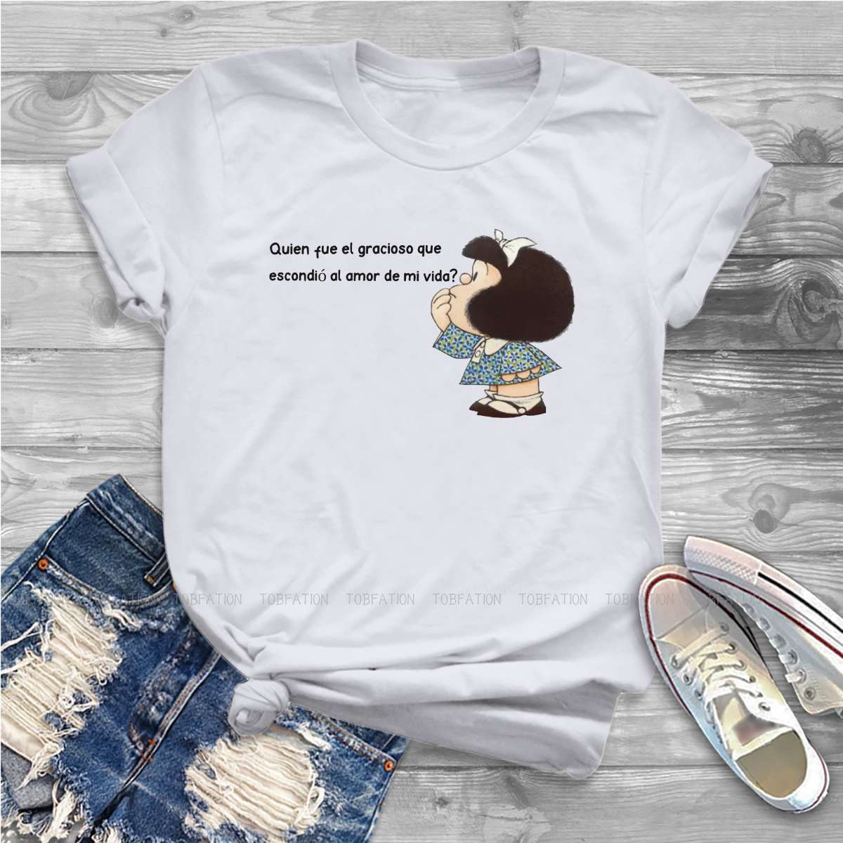 Summer Clothing Words - Roupas femininas essenciais, Mafalda Quino, Quadrinhos,