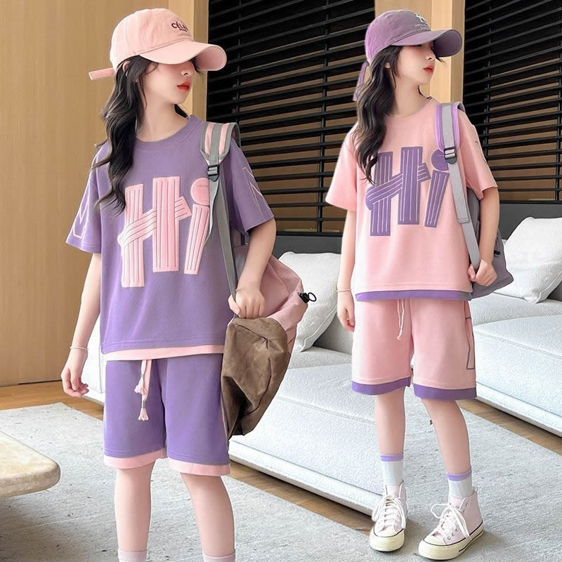 Summer Clothing For Teen Girls - Conjuntos de Camisetas para Meninas Verão