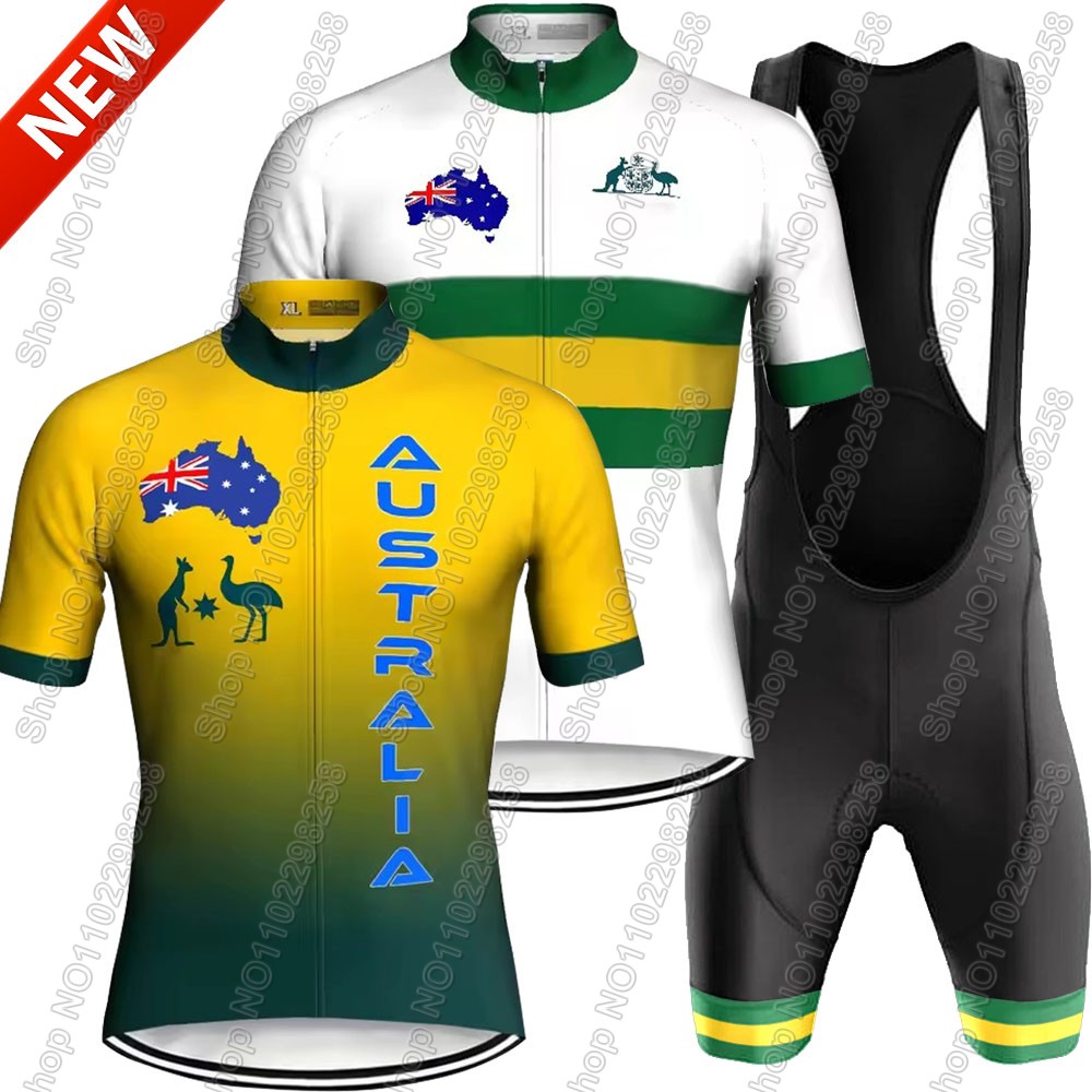 Summer Clothing Australia - Austrália equipe nacional 2025 conjunto camisa