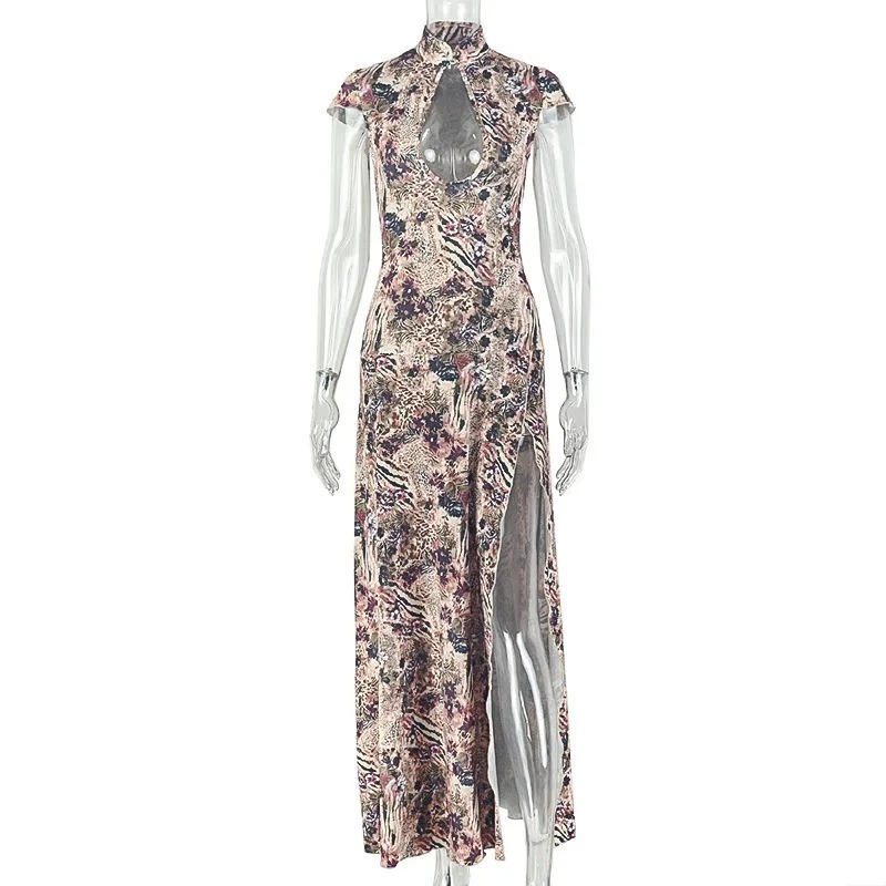 Summer Clothing Trends For Women 2026 - Vestido Feminino Sensual com Fenda Lateral,
