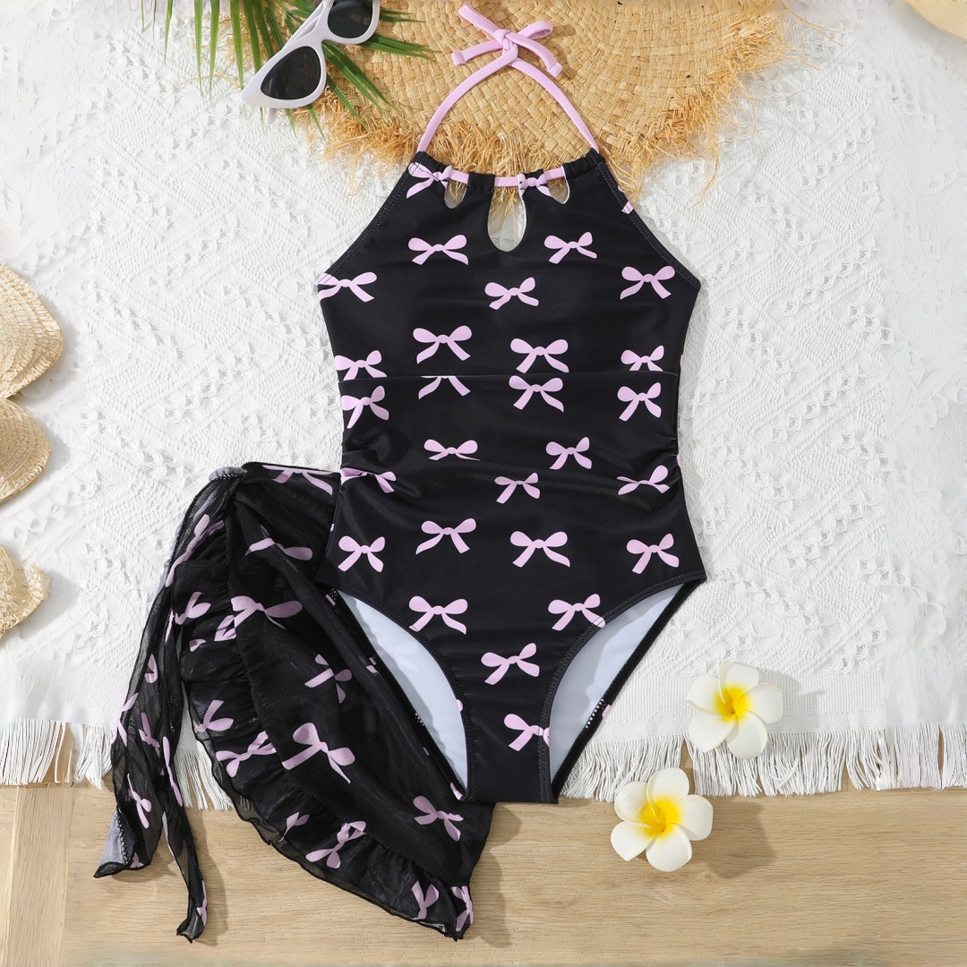 Summer Clothing For Teen Girls - Novo maiô preto para meninas com