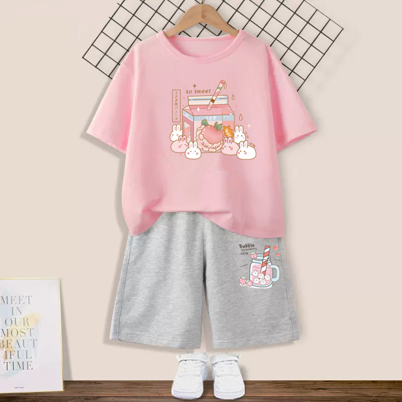 Summer Clothing For Teen Girls - Conjunto de roupas infantis de verão