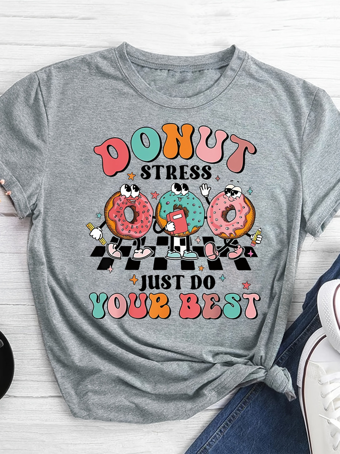 Summer Clothing Trends For Women 2026 - Camiseta com estampa de donut de