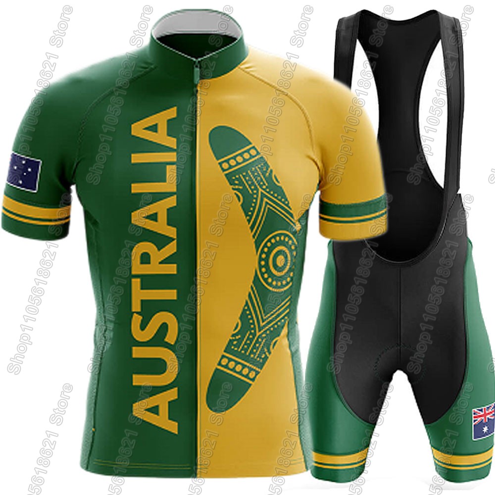 Summer Clothing Australia - Conjunto de Ciclismo da Seleção Nacional