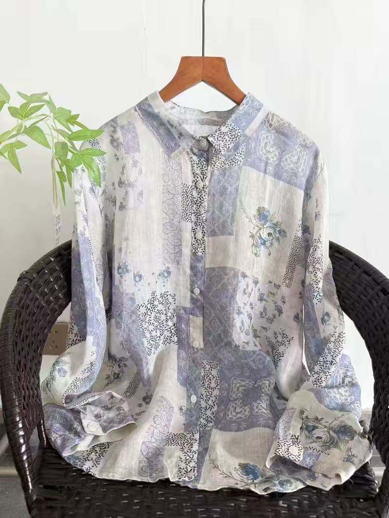 Summer Clothing Brands For Women - Camisas e blusas femininas 100% linho