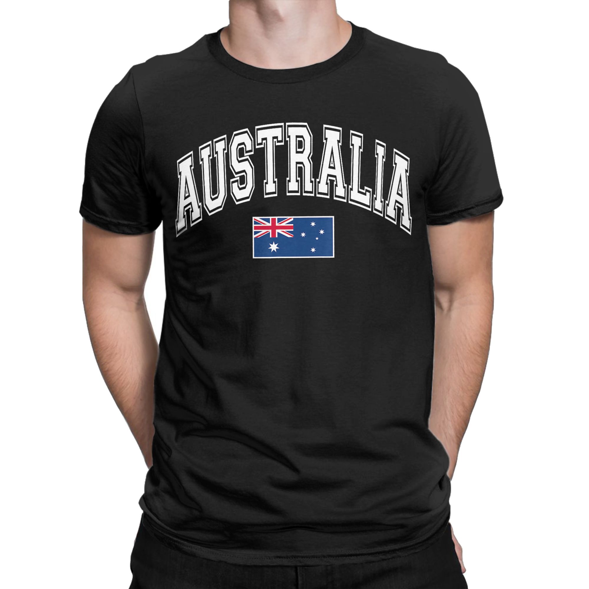 Summer Clothing Australia - Camiseta masculina australiana com bandeira australiana,