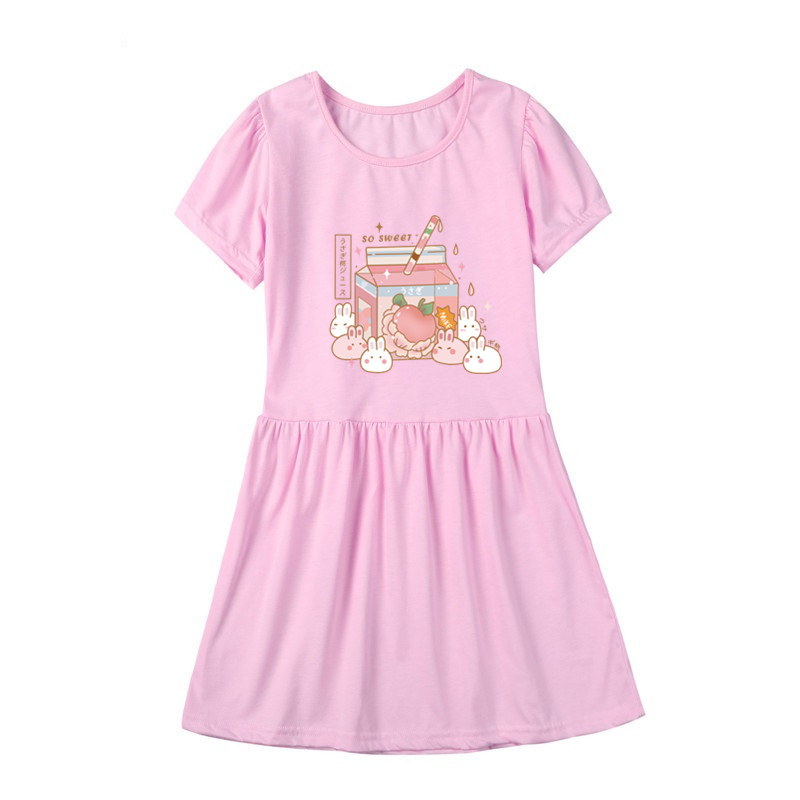 Girls' Strawberry Juice Dress, - Summer Clothing For Teen Girls avaliação e preço