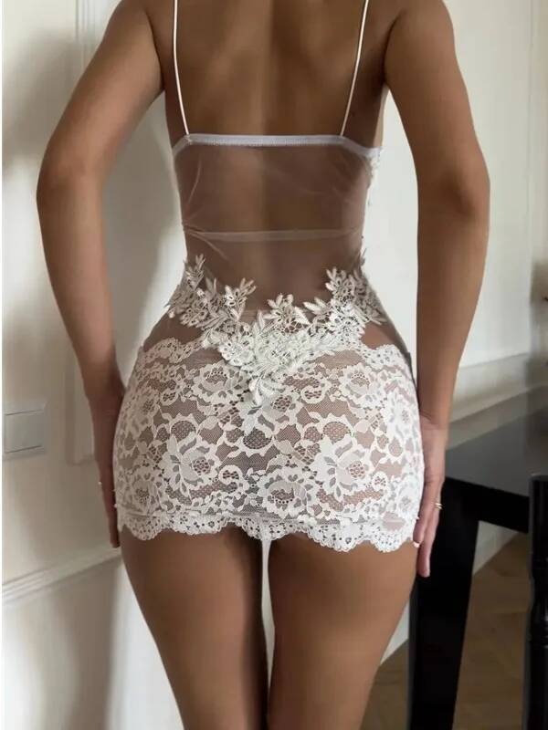 Sexy pura malha renda cinta fl - Summer Clothing On Sale avaliação e preço