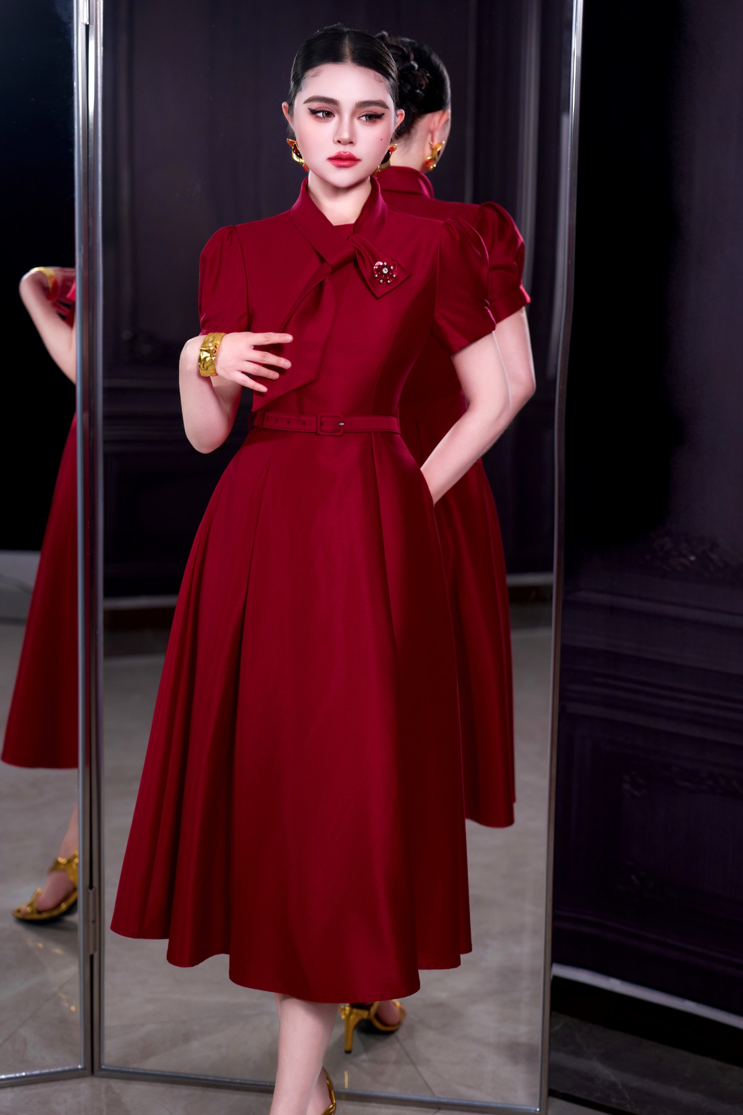 Vestido Feminino Vermelho ZJYT - Summer Clothing Trends For Women 2026 avaliação e preço