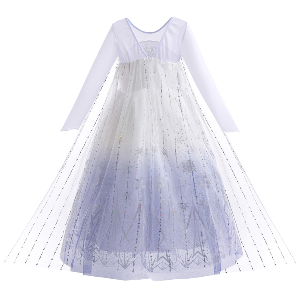 Vestidos Brancos da Elsa para  - Summer Clothing For Kids Girls avaliação e preço