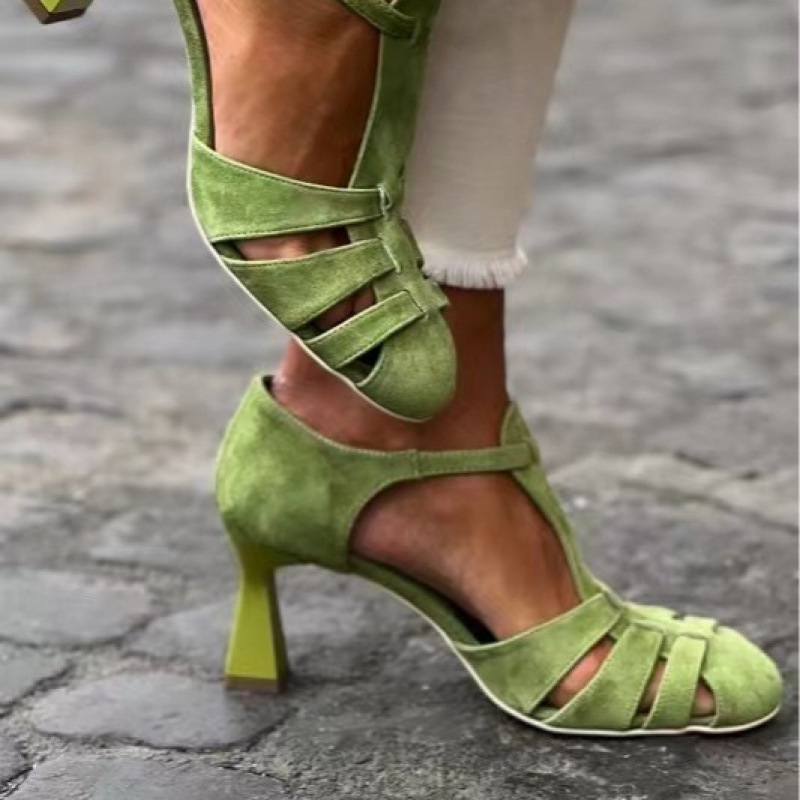 Sandálias Femininas Verdes de  - Summer Clothing On Sale avaliação e preço