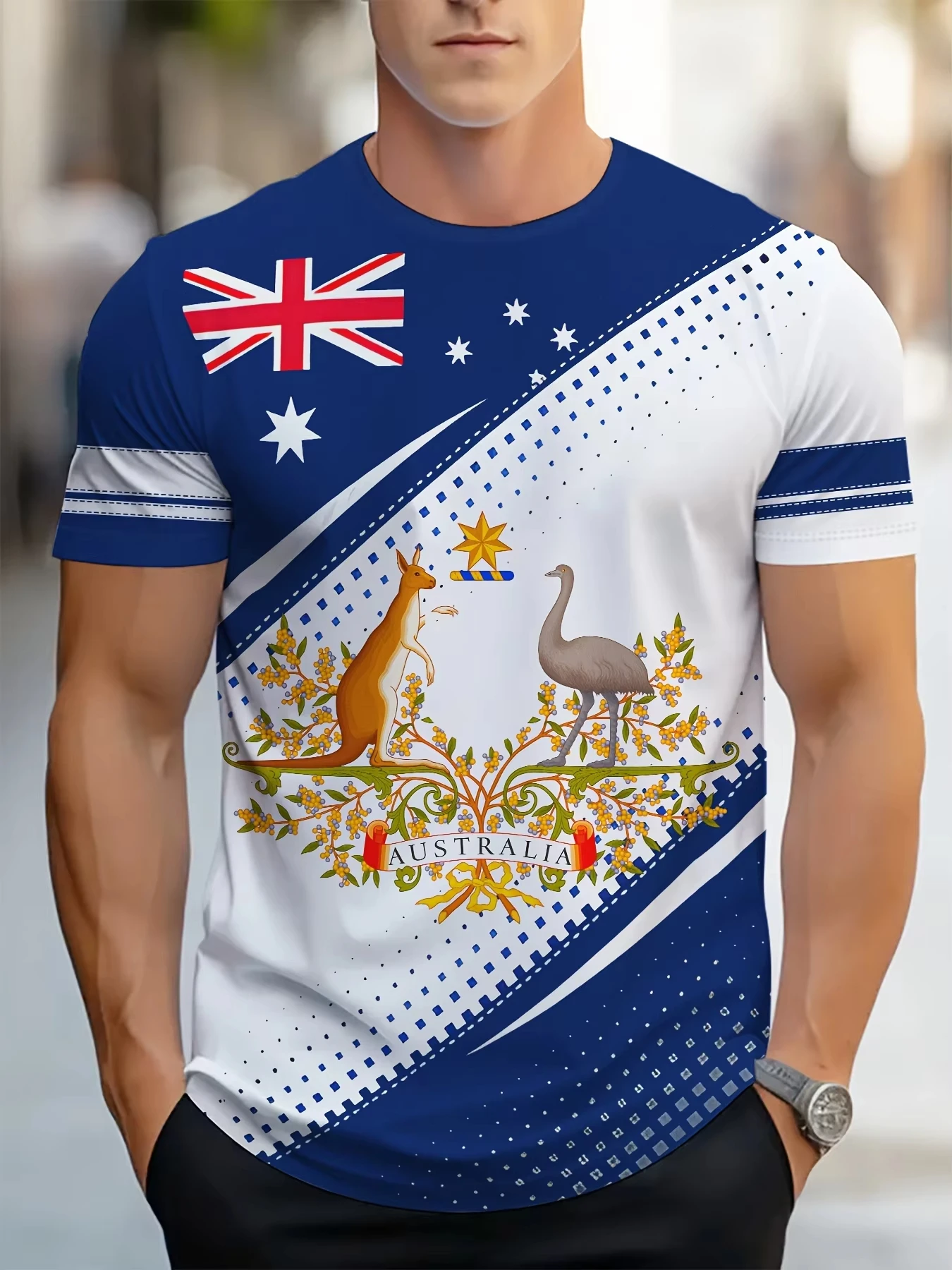 Camisetas masculinas austrália - Summer Clothing Australia avaliação e preço