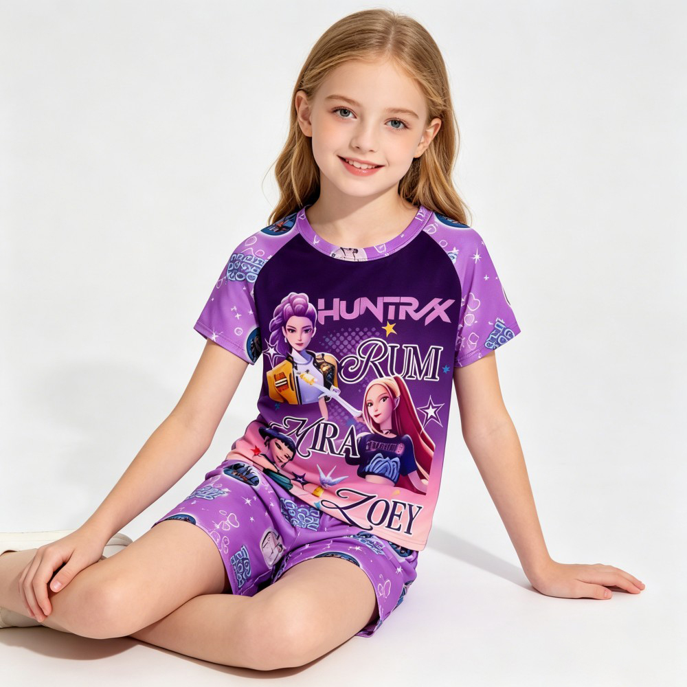 Novo Conjunto de Pijamas Temát - Summer Clothing For Teen Girls avaliação e preço