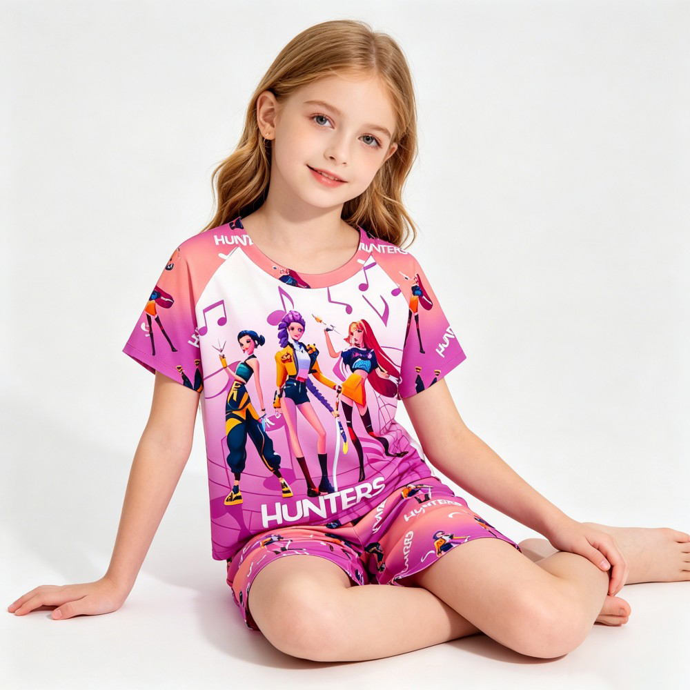 Novo Conjunto de Pijamas Temát - Summer Clothing For Teen Girls avaliação e preço