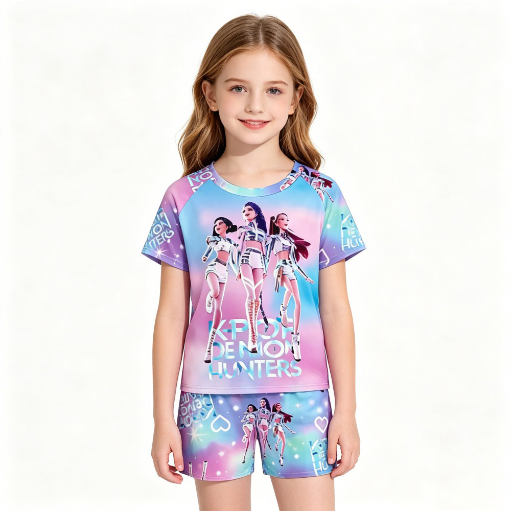 Novo Conjunto de Pijamas Temát - Summer Clothing For Teen Girls avaliação e preço