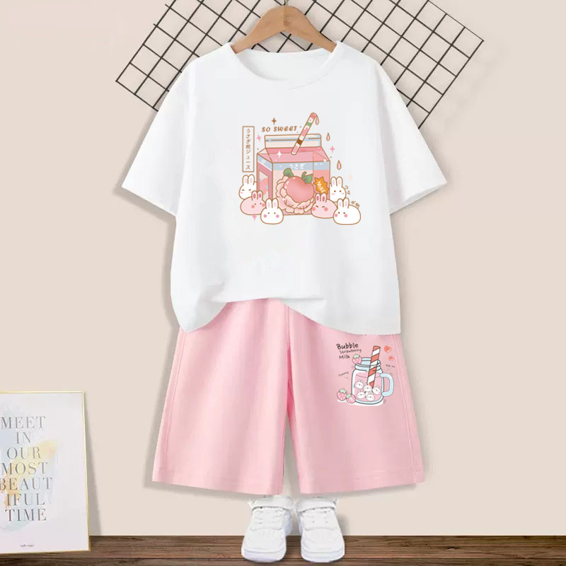 Conjunto de roupas infantis de - Summer Clothing For Teen Girls avaliação e preço