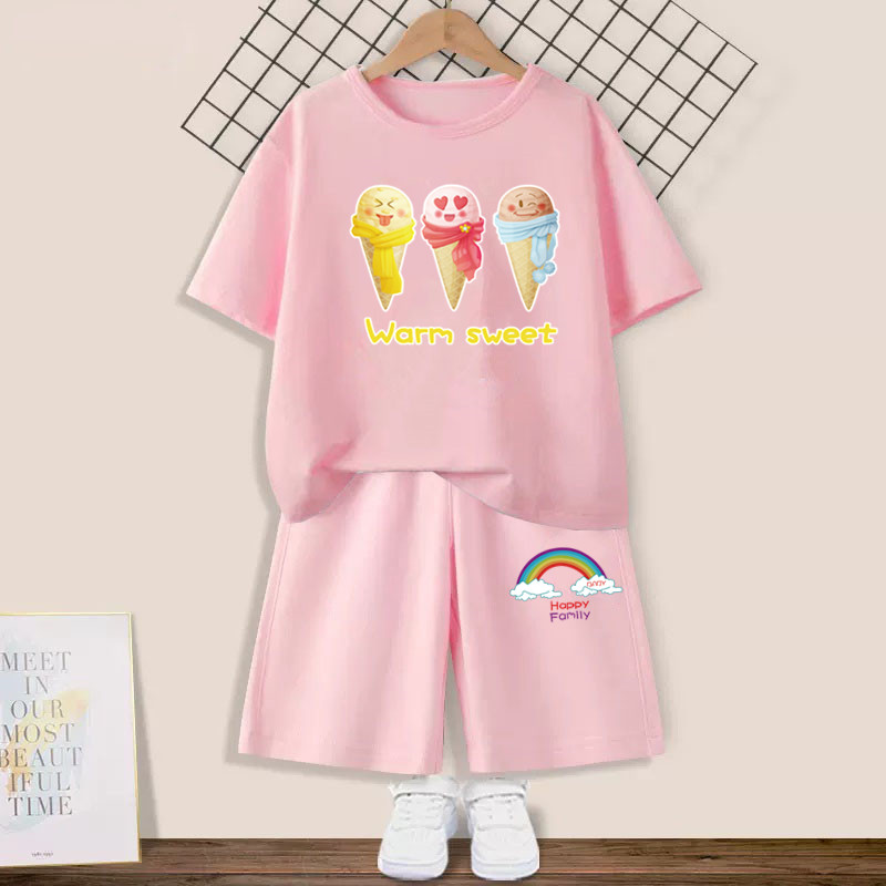 Conjunto de roupas infantis de - Summer Clothing For Teen Girls avaliação e preço
