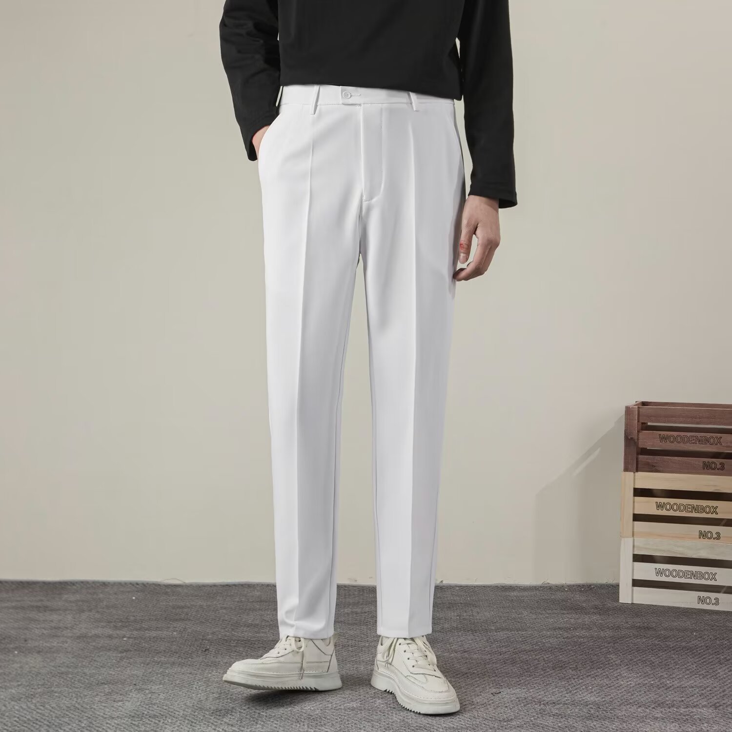 Verão masculino cor sólida em  - Summer Clothing Brands Men avaliação e preço