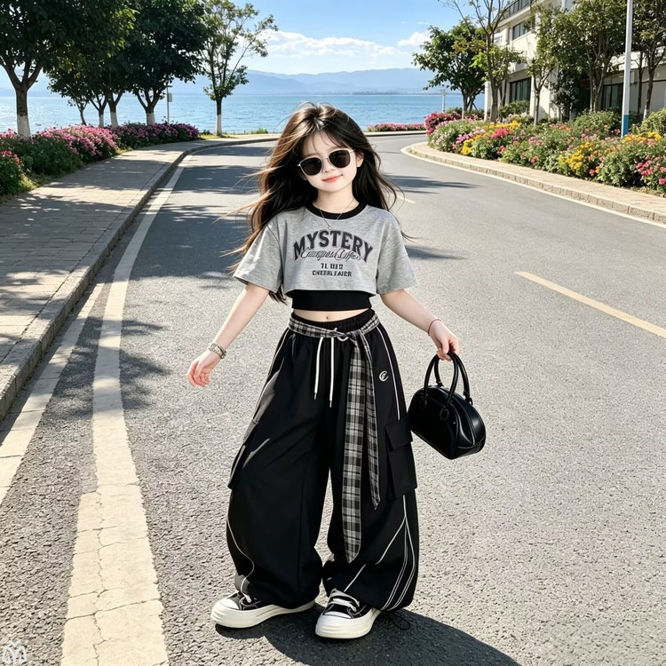 Conjunto de Calças Esportivas  - Summer Clothing For Teen Girls avaliação e preço