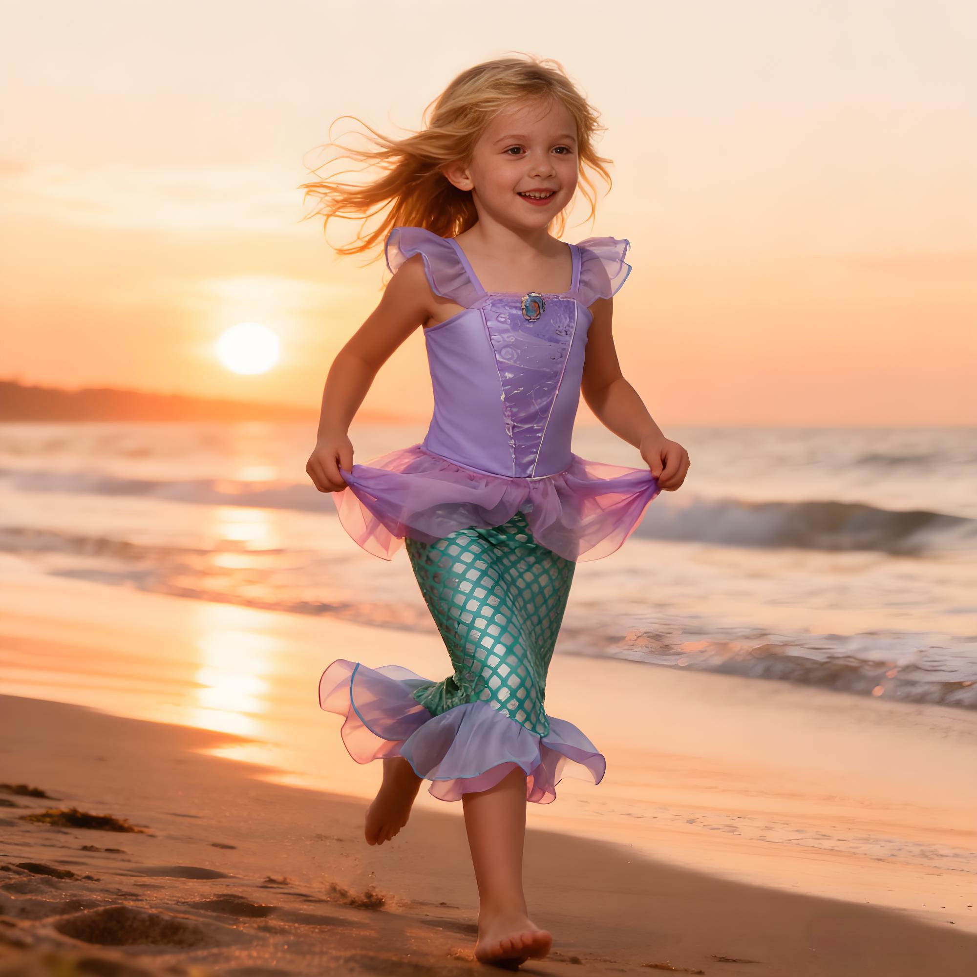 Verão sereia vestido de festa  - Summer Clothing For Kids Girls avaliação e preço