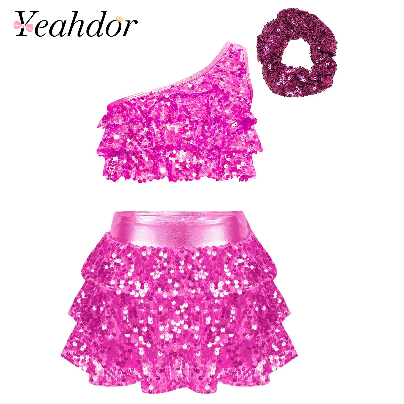 Crianças meninas lantejoulas b - Summer Clothing For Kids Girls avaliação e preço