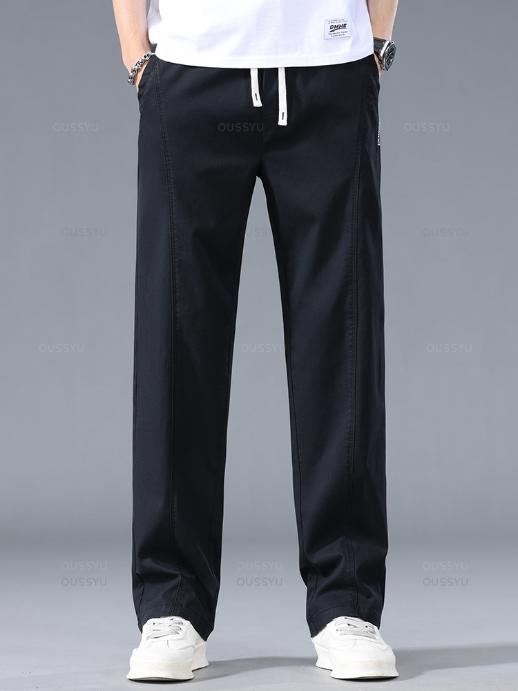 OUSSYU-Calça casual de tecido  - Summer Clothing Brands Men avaliação e preço